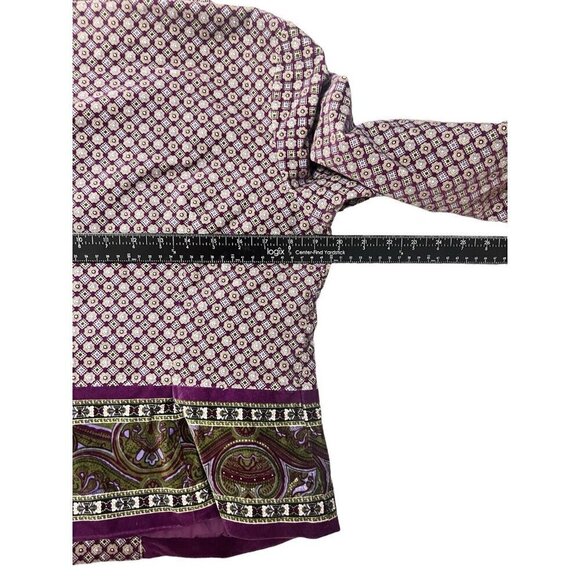 Isaac Mizrahi Target Velvet Blazer Jacket L Paisley Boho Academia Preppy Artsy - Picture 10 of 12